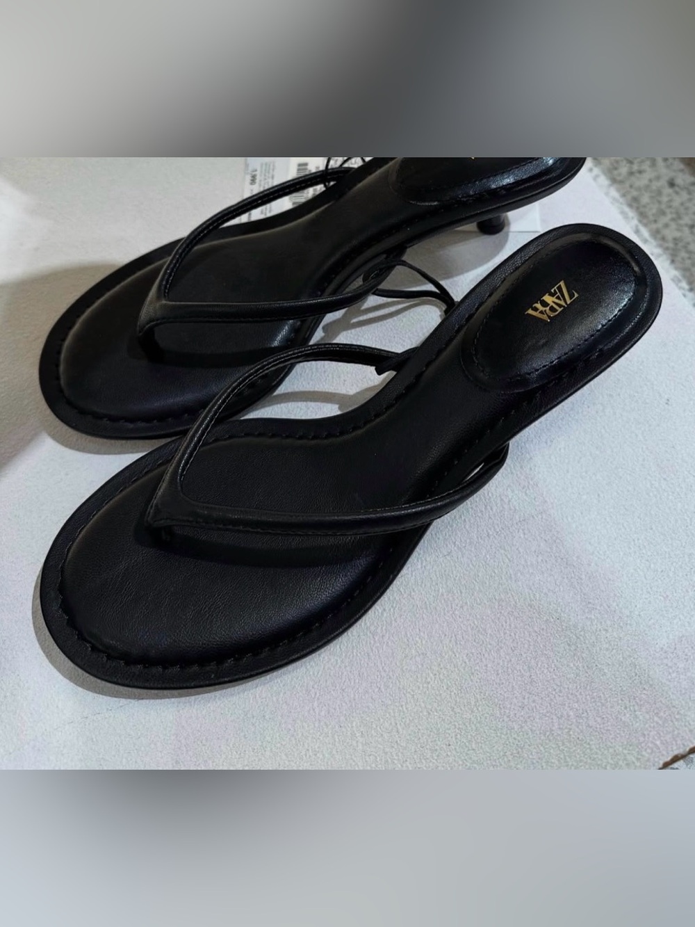 Zara Black Strappy Women's Sandal Slides
